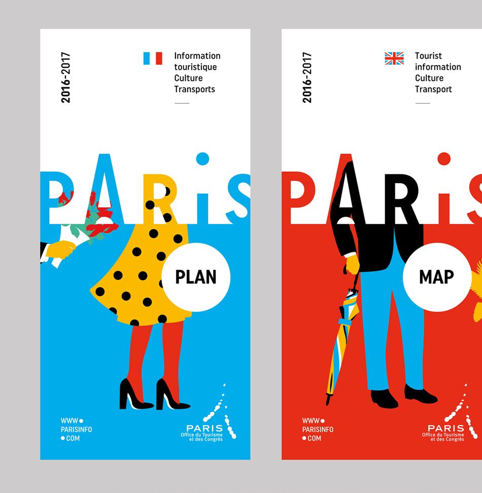 成都摩品VI设计公司,巴黎旅游观光局城市旅游品牌形象设计,标志LOGO设计